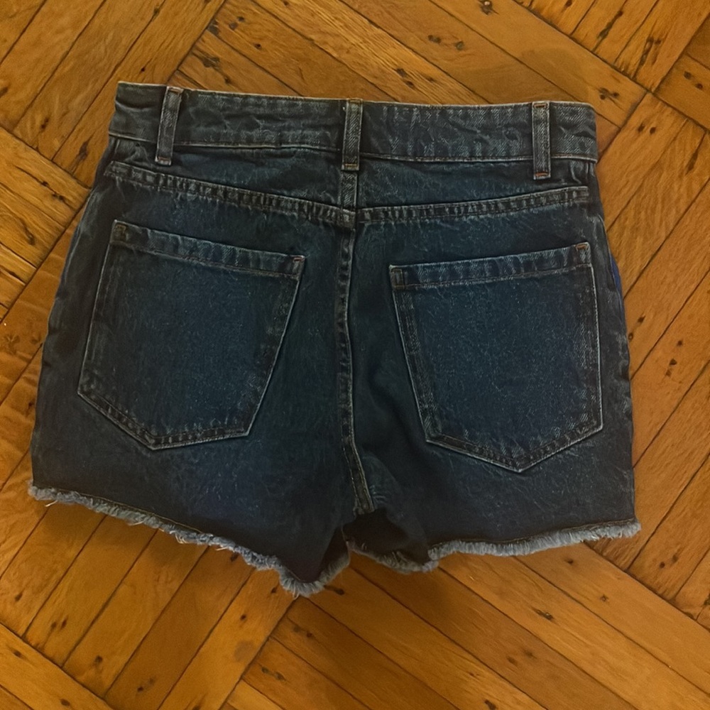 Farm Rio Ultra High-Rise Crochet Denim Shorts - Picture 4 of 4